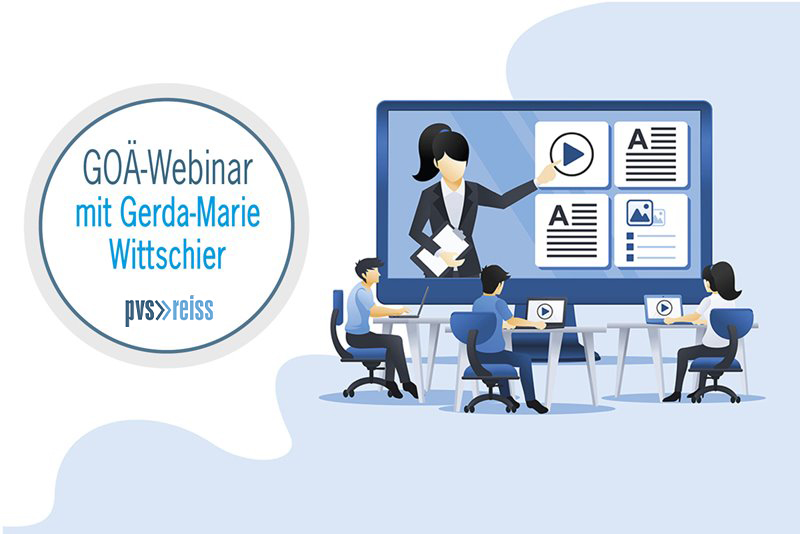 Teaser GOÄ Webinar mit Gerda-Marie Wittschier