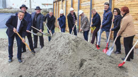 Der Baubeginn des Firmensitzes in Radolfzell am 8. Mai 2017